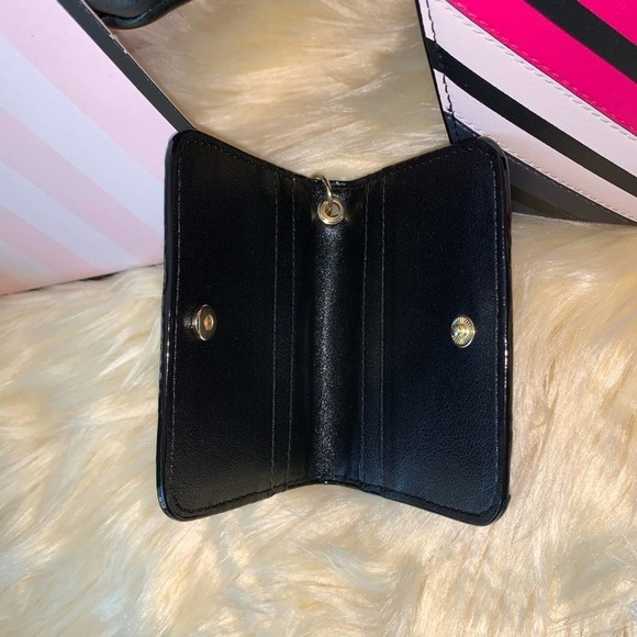 Victoria’s Secret Mini Chevron Stripe Backpack, Wallet & Keychain Set - Picture 9 of 14